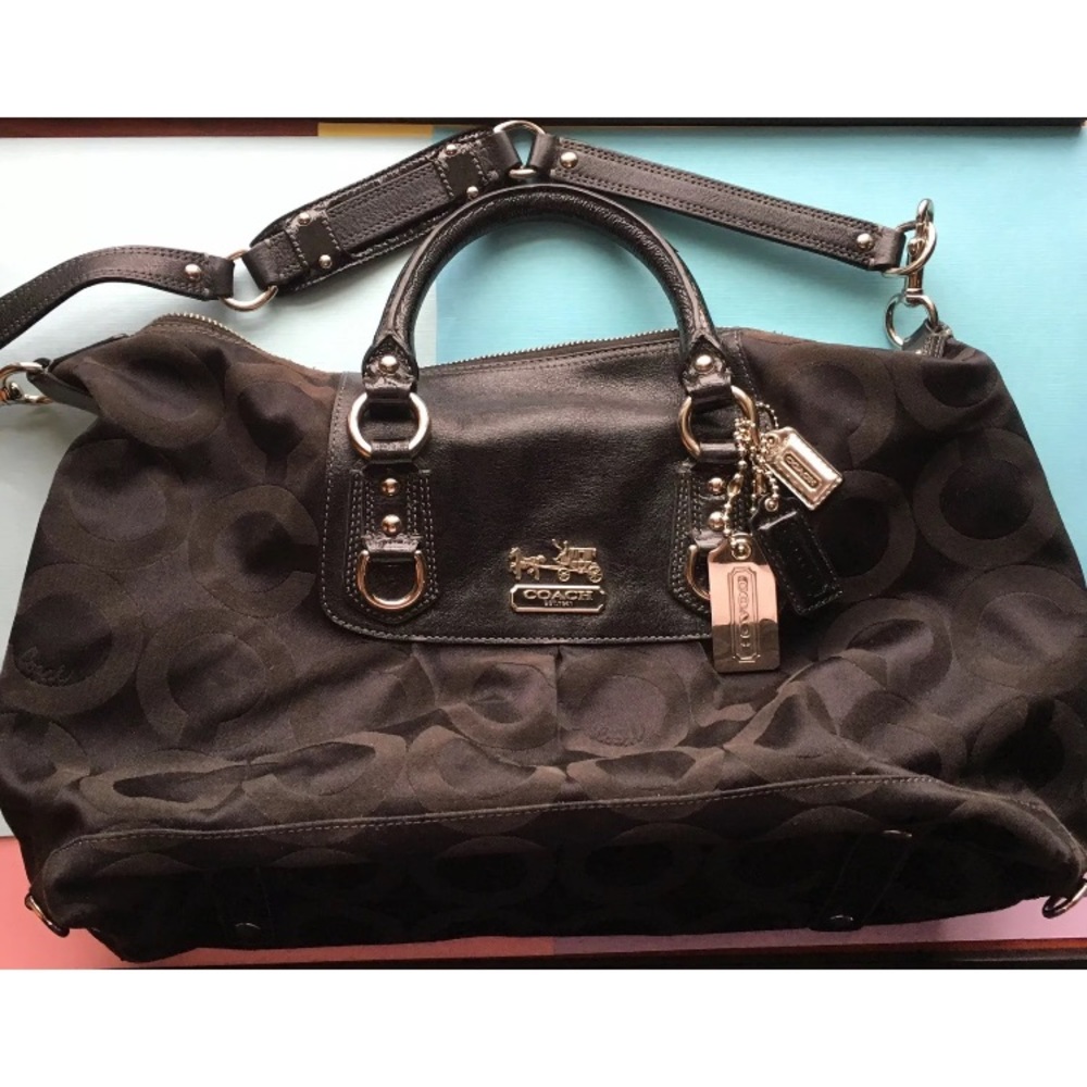 Coach Madison M0849-12943 Black Crossbody Satchel
